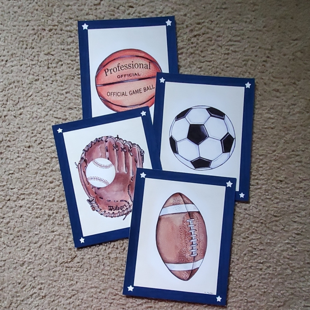 🏀🏈Set of Sports Prints ⚽️⚾️